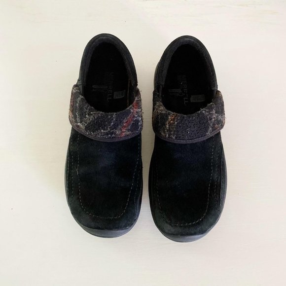 Merrell Women's Black Suede Moc Slip On Shoes 6.5 - Picture 2 of 11